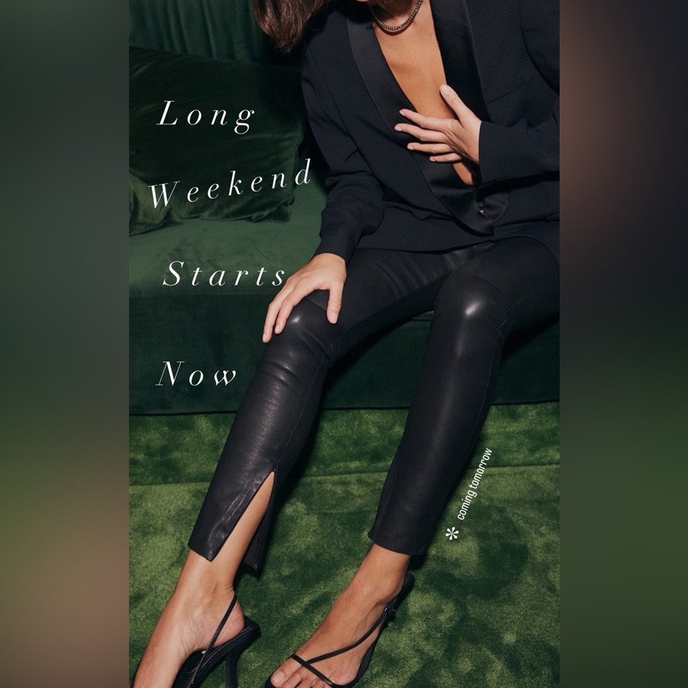 Black Skinny Leather Pants